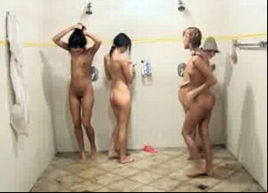 Girl naked in bathroom